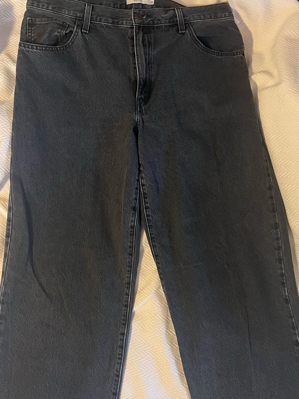 Baggy 32 Levis Black Denim Jeans